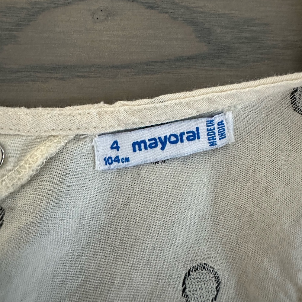 MAYORAL GIRLS RUFFLE SPLIT BACK TOP - Picture 7 of 8